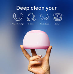 Zima Pod compact design on a bathroom counter