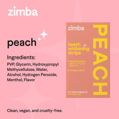 Stains from coffee and wine before whitening with Zimba Peach Strips