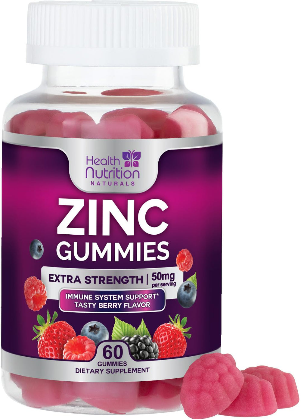 Zinc 50mg Gummies bottle - hero image