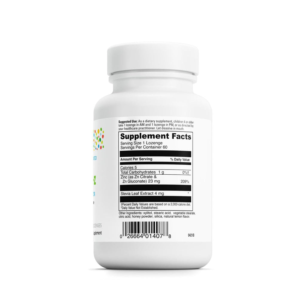 Close-up of zinc citrate and gluconate minerals for absorption