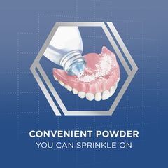 Zinc-free formula for comfortable denture wear