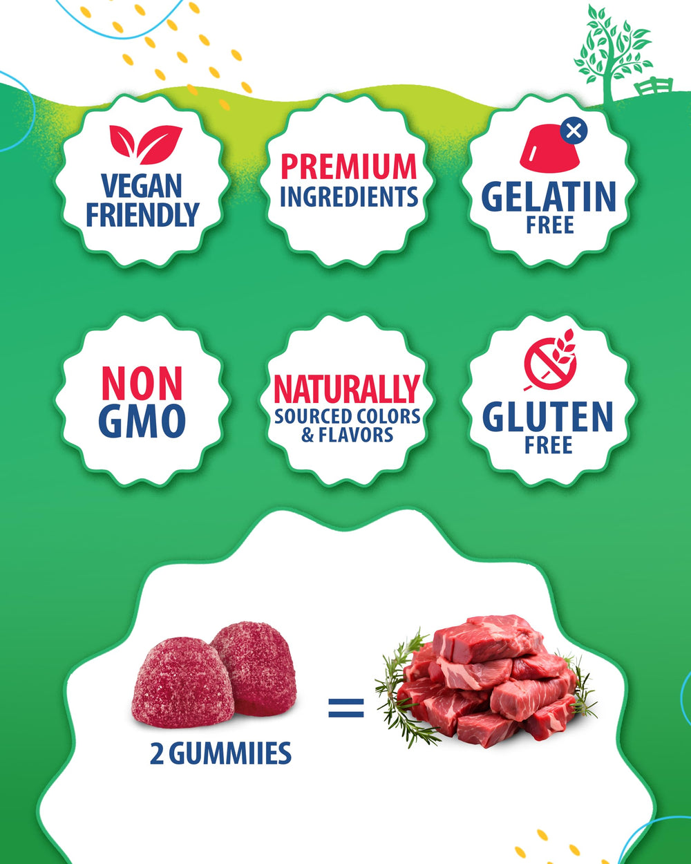Low sugar formula zinc gummies for children