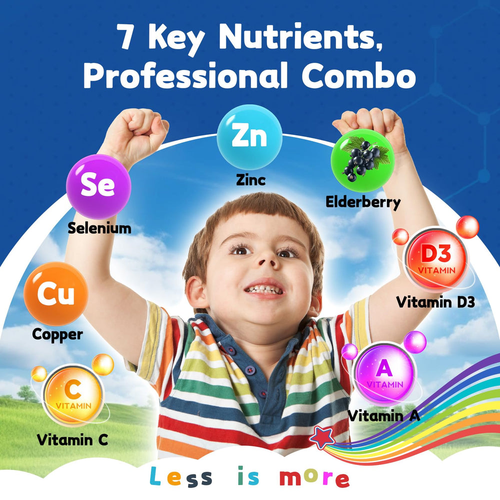 Close-up of strawberry-flavored zinc picolinate gummies for kids