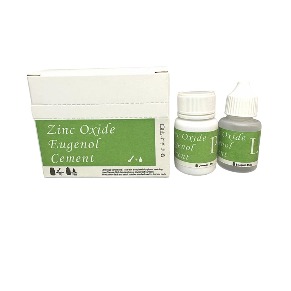 Zinc oxide eugenol cement kit for temporary teeth repair and fillings
