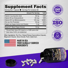GMP certified Zinc Picolinate 50mg capsules