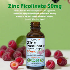 Label showing 50mg elemental zinc per serving
