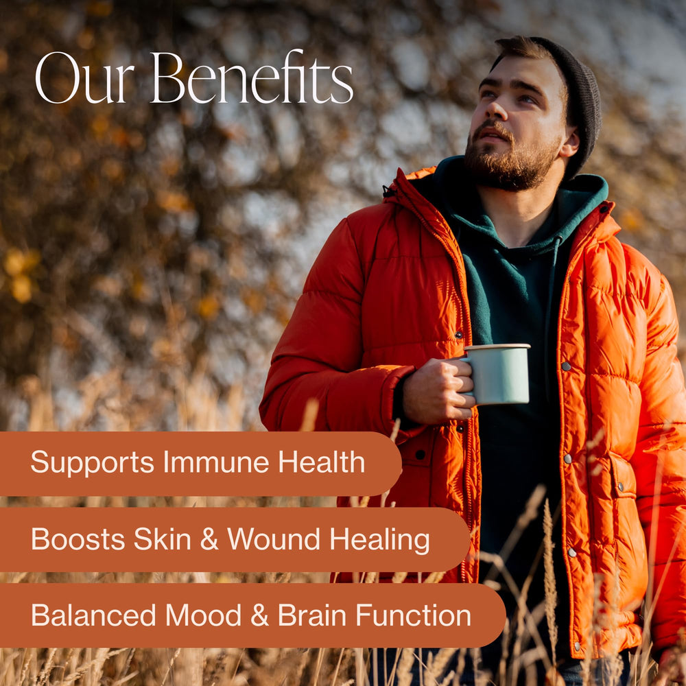 Zinc supplement for skin health and energy support