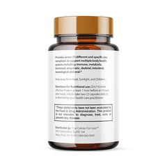 Lifestyle image with Zinc7 bottle beside a glass of water