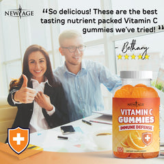 Zinc Gummies with vibrant fruit-flavored gummies on a white surface