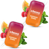 Z!NGHA Raspberry Orange caffeinated aromatherapy nasal inhaler – front view