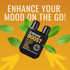 Z!NGHA sensory-refresh aroma suggests uplifting mood-enhancing moments.