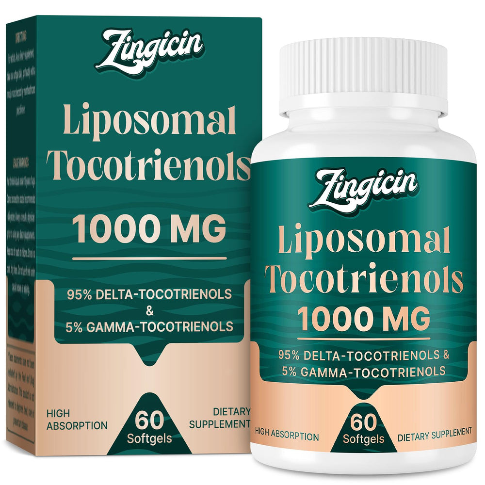 Front view of Zingicin Vitamin E Tocotrienols bottle