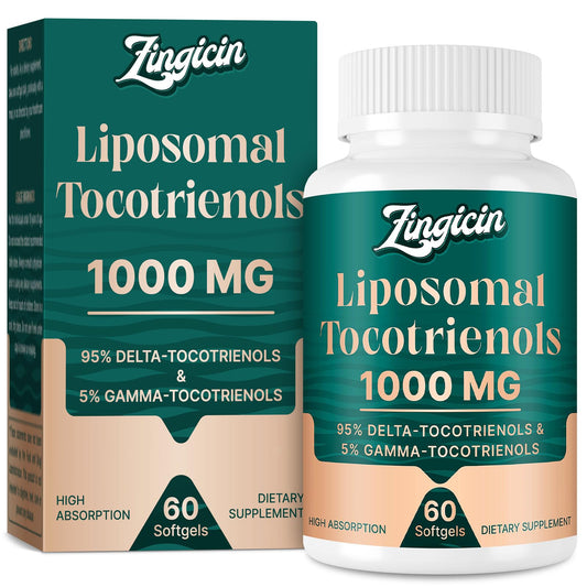 Front view of Zingicin Vitamin E Tocotrienols bottle