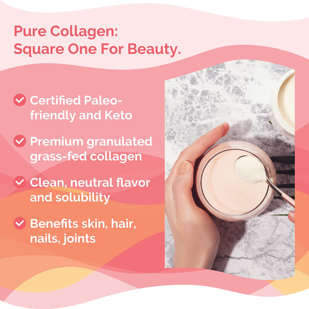 Zint Collagen Peptides Powder stirred into juice for convenient hydration.
