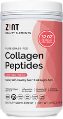 Zint Collagen Peptides XL bottle pour for effortless daily mixing