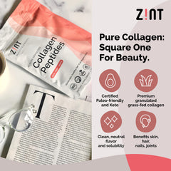 Granulated hydrolyzed collagen powder texture