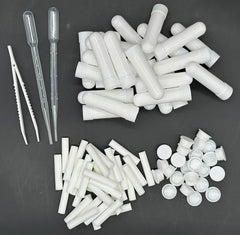 One plastic tweezer included for easy handling