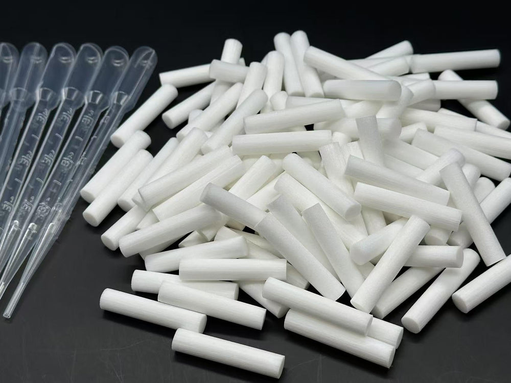 Unscented wick inserts for inhalers