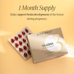Baby brain development concept related to DHA.