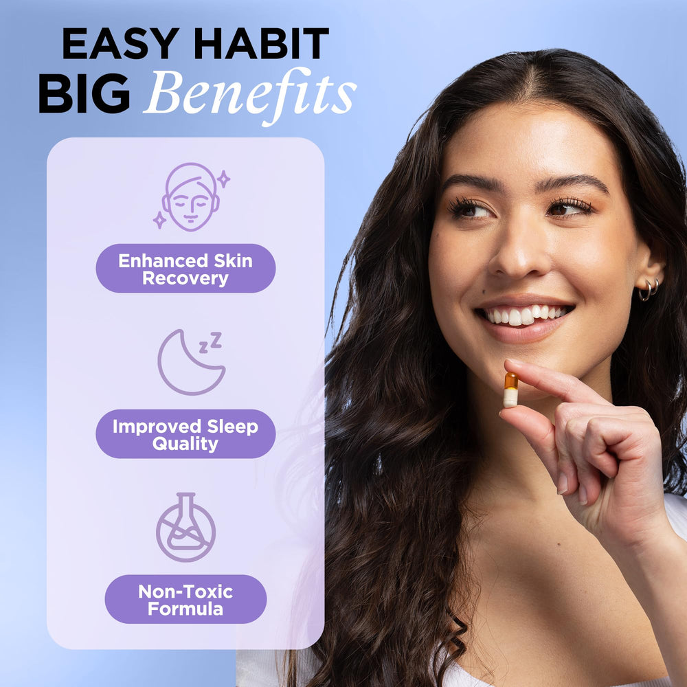 Vitamin C and Zinc symbols representing skin nourishment