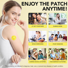 Applying dopamine patch to clean dry skin