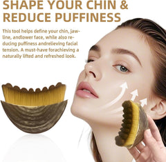 Zizmsh lymphatic contour brush may help reduce puffiness with gentle massage.