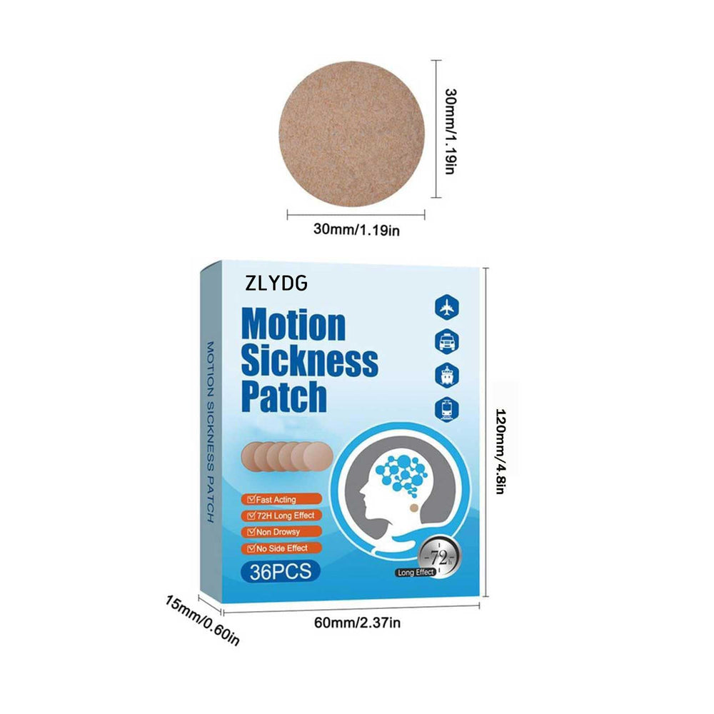 ZLYDG Motion Sickness Patch travel-ready design supports cruise and car journeys.