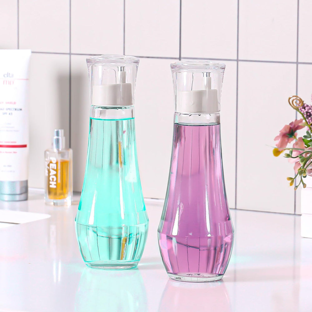 Two dispensers for couples or families in bathroom
