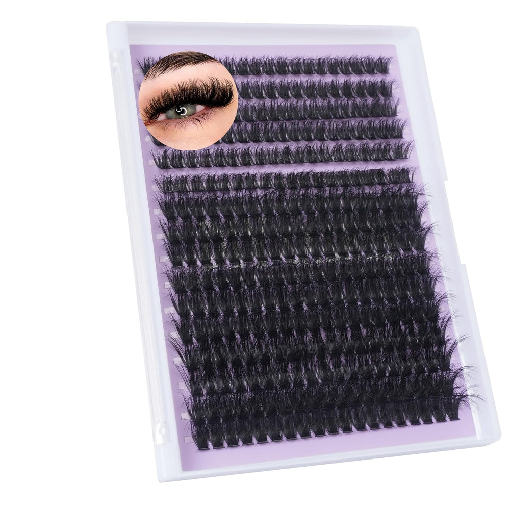 Zociacil fluffy lash clusters in tray, 320 pieces, ideal for versatile daily looks
