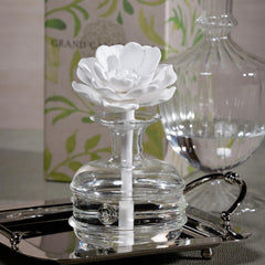 Close-up of porcelain flower on Zodax Grand Casablanca diffuser