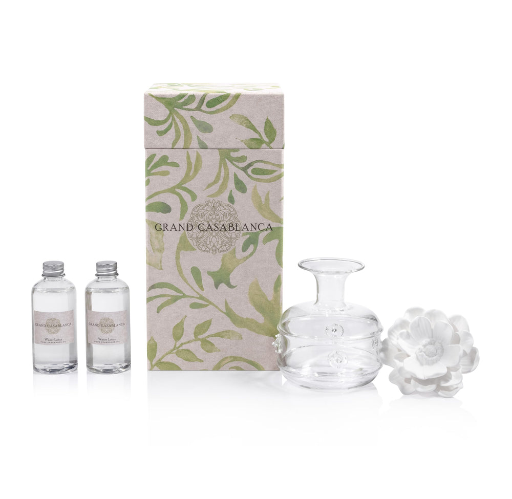 Glass diffuser bottle component of Zodax Grand Casablanca diffuser