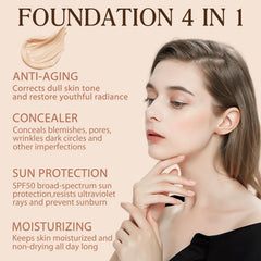 ZODENIS longwear waterproof foundation swatch demonstrating smooth finish.