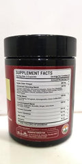 Ingredient lineup including turmeric, ginger, elderberry and quercetin