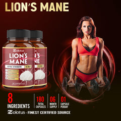 Zolotus Lions Mane 2-pack bottle side view