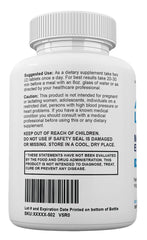 Close-up of Zonata Alpha Labs dietary supplement bottle