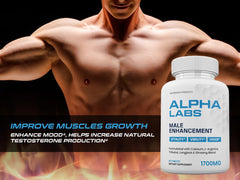 Male energy and performance concept with Alpha Labs