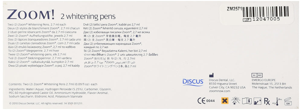 Zoom Whitening Pens 2 Pack - close up of click pen applicator