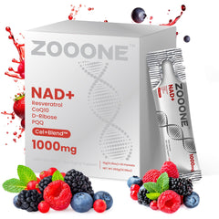 Zooone NAD+ with natural, non-GMO ingredients for clean supplementation.