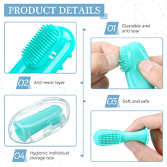 Individually boxed finger toothbrushes ready for gifting or storage