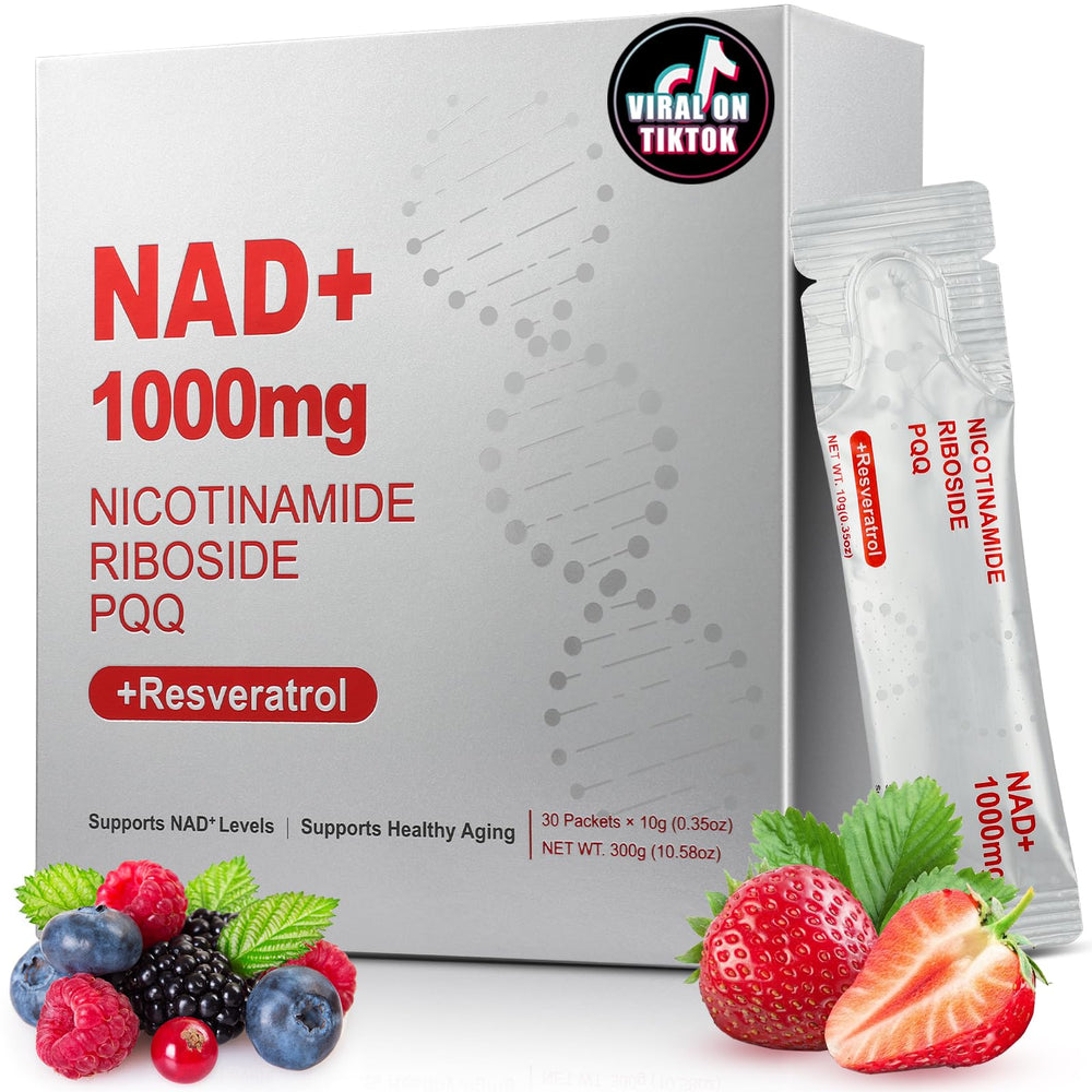 ZOROAHER NAD+ 1000mg liquid bottle pour for quick energy support