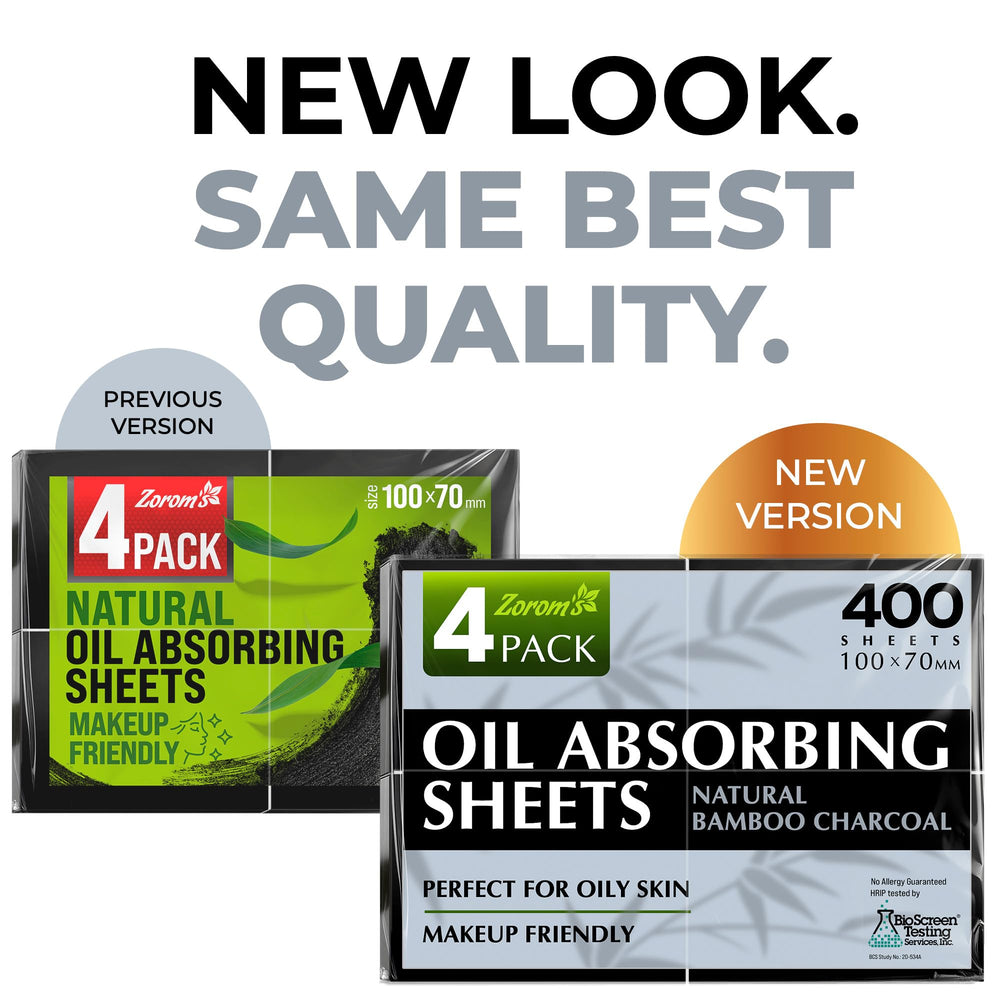 ZOROM'S matte-finish blotting sheets absorb oil without overdrying.