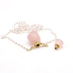 Zotoone essential-oil diffuser necklace closeup, easy to add scent and wear with outfits.