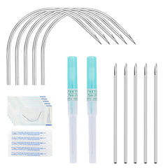 ZS 12-piece 18G curved piercing needles for professional piercing with sterile packaging