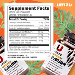 Capsimax ingredient illustration for ZuBurn