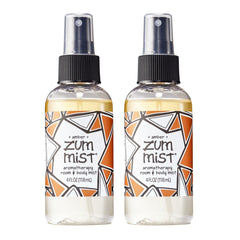 Zum Indigo Wild Mist Room & Body Spray bottle label with amber scent