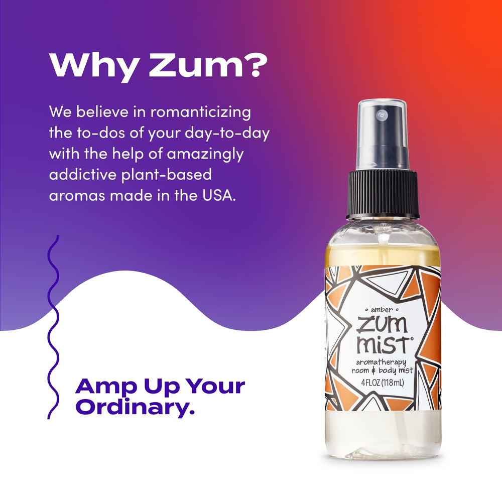 Zum brand logo with mist bottle