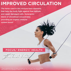Zurvita Zeal for Life Wild Berry powder close-up showing vibrant color