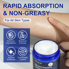 ZVHCFYQR Neuropathy Relief Cream Aloe Vera and Shea Butter nourish skin.