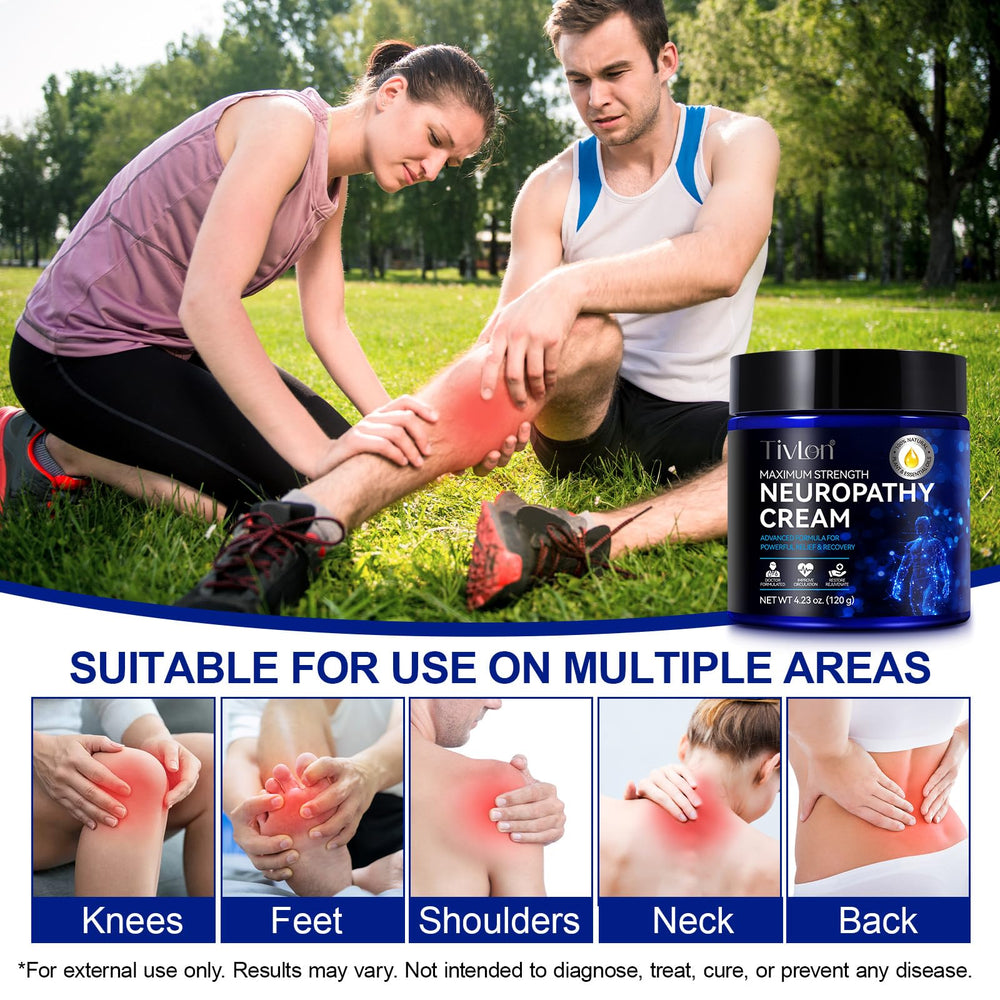 ZVHCFYQR Neuropathy Relief Cream feet and legs for targeted comfort.