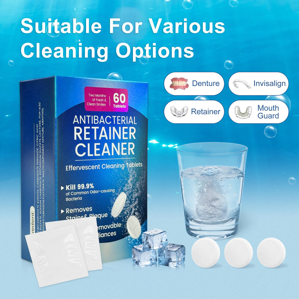60-pack box of Zyntieu retainer cleanser tablets